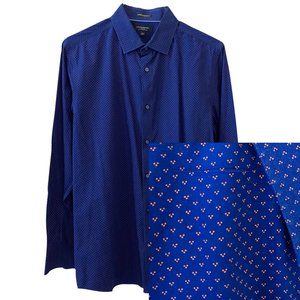 Banana Republic Pink Polka-Dot Patterned Button Down